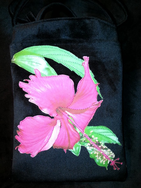 Hibiscus with leaves