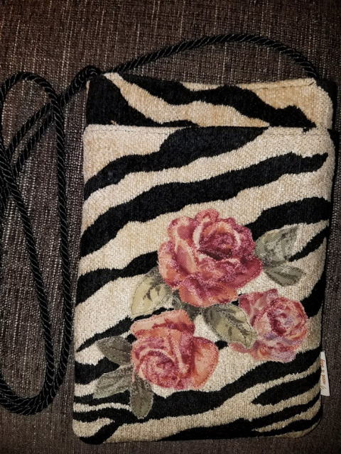 Roses on Zebra Print 